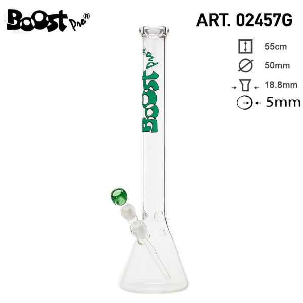 Skleněný bong Boost Pro Beaker Glass, 55 cm, 1 ks