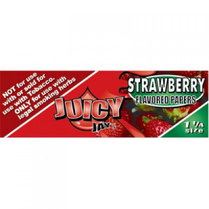 Juicy Jay's ochucené krátké papírky, Strawberry, 32 ks v balení
