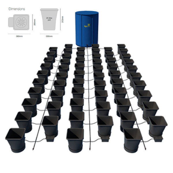 AutoPot 1Pot XL Module se 60 květináči, včetně Flexitank nádrže 400L