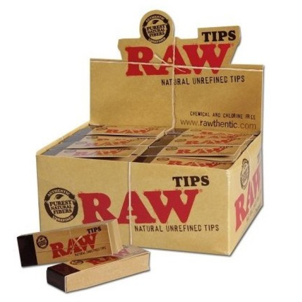Filtry RAW - úzké nebělené, 50ks v balení | box 50ks