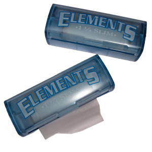 Rolovací papírky ELEMENTS ROLLS King Size, 5m + plast holder