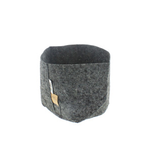 ROOT POUCH GREY - Textilní květináč, 8l