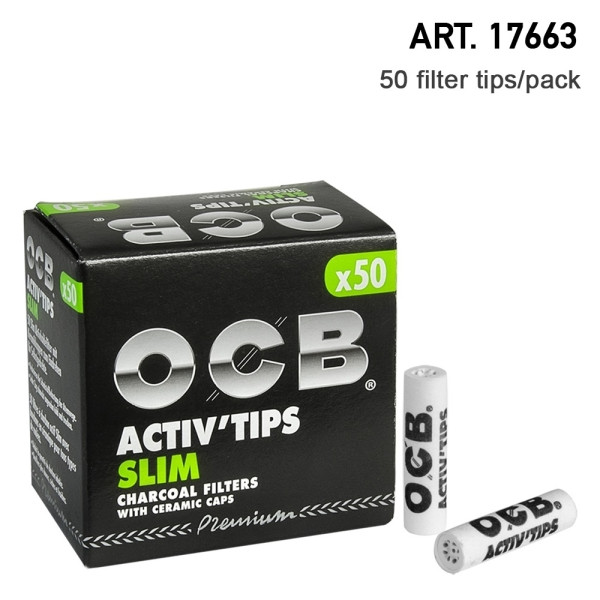 Filtry OCB Active tips 7mm, 50 ks v balení | box 10 ks