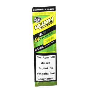 Kush Herbal Hemp Blunt Wraps Ultra Green 2 ks