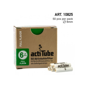 Filtry ActiTube EXTRASLIM, 6 mm, 50 ks v balení