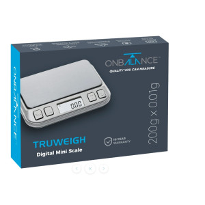 Váha On Balance Truweigh Miniscale, 200g/0,01g, stříbrná