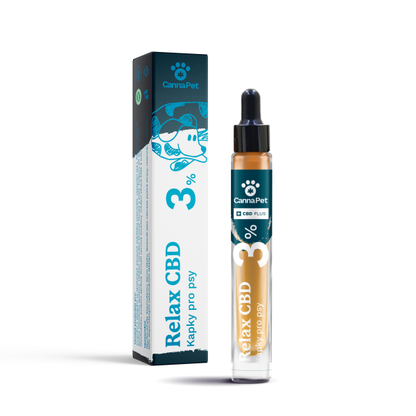 Cannacare kapky PET CBD 3% Relax 7ml