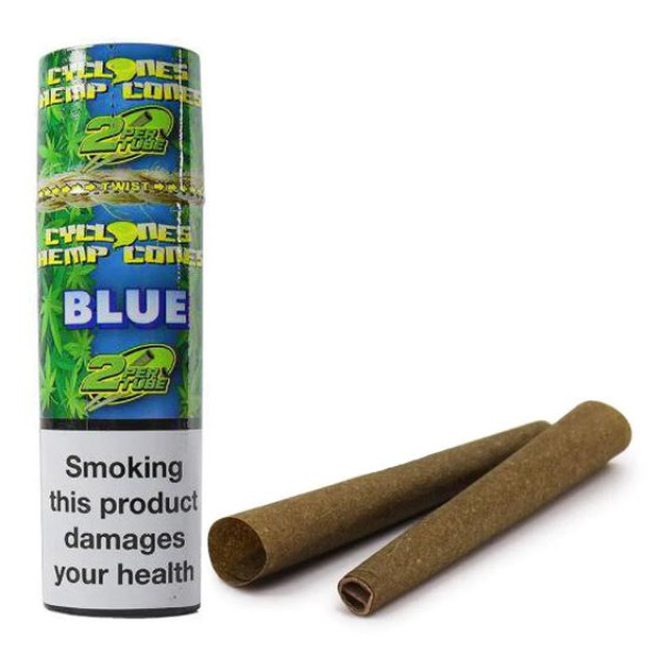 Dutinky Cyclones Hemp Blunt Cones, blue, 2 ks
