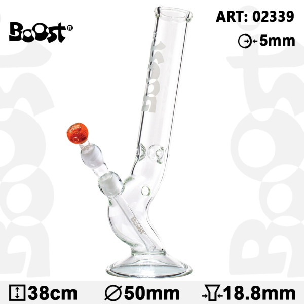 Skleněný bong Boost Bolt, 38 cm, 1 ks