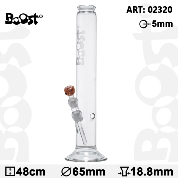 Skleněný bong Boost Cane, 48 cm, 1 ks