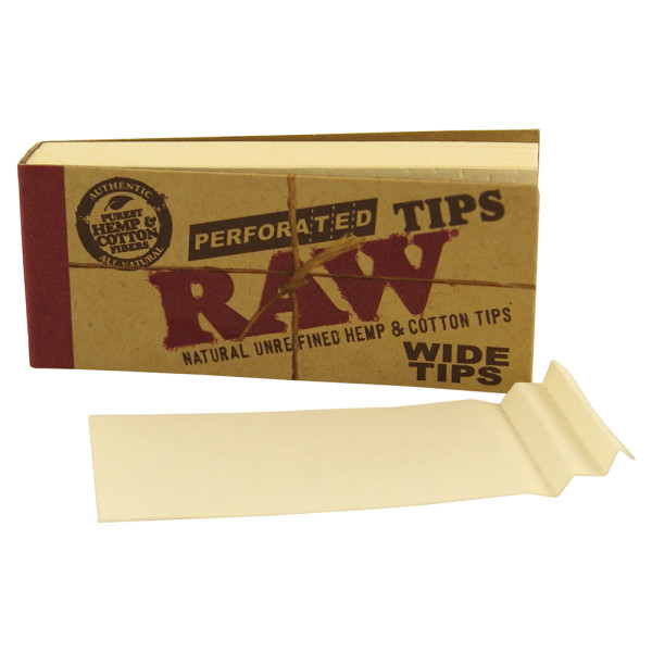 Filtry RAW, široké, nebělené, perforované, 50 ks v balení