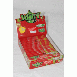 Papírky JUICY JAY'S King Size, Jahoda/kiwi, 32ks v balení | box 24ks
