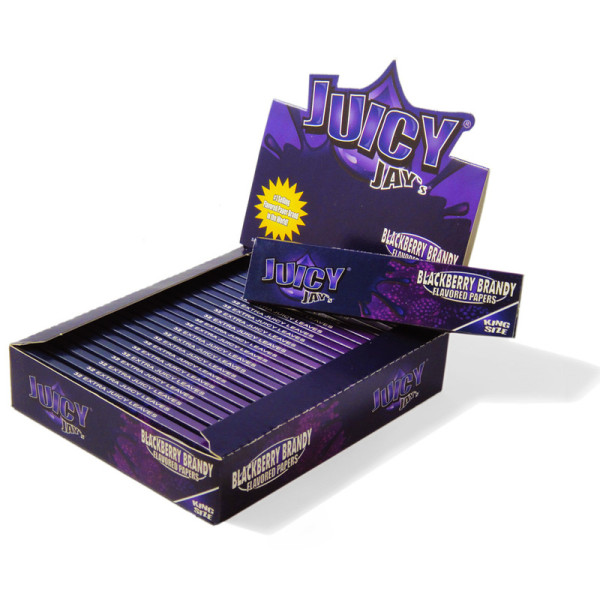 Papírky JUICY JAY'S King Size, Ostružina, 32ks v balení | box 24ks