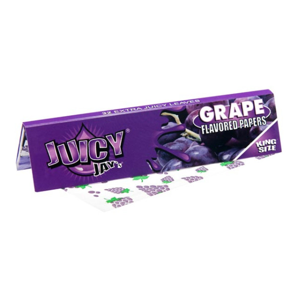 Papírky JUICY JAY'S King Size, Hroznové víno, 32ks v balení