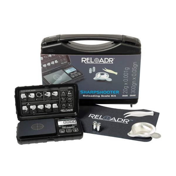 Sada s váhou On Balance Reloadr Sharpshooter scale kit, 20g/0,001g, černá