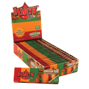 Juicy Jay's ochucené krátké papírky, Jamaican rum, 32ks v balení | box 24ks