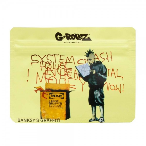 Zip sáček G-Rollz, Banksy's Graffiti 'Ikea Punk', 105x80 mm, 1 ks | box 8 ks