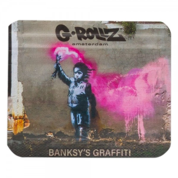 Zip sáček G-Rollz, Banksy's Graffiti 'Torchboy', 70x60 mm, 1 ks | box 10 ks