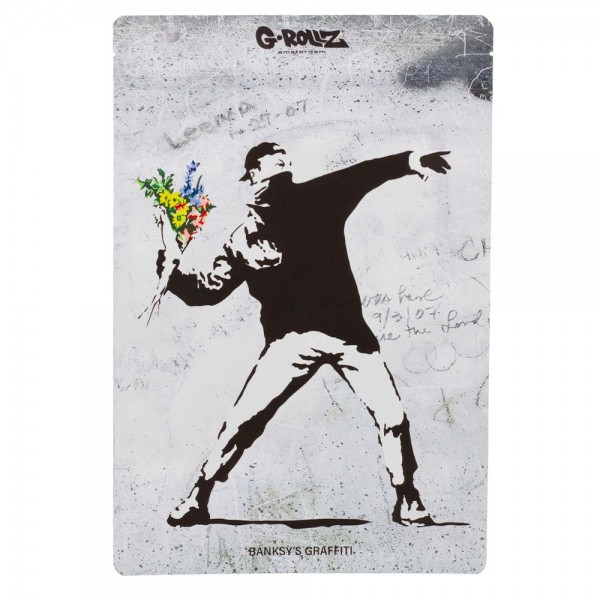 Zip sáček G-Rollz, Banksy's Graffiti 'Flower Thrower', 200x300 mm, 1 ks | box 25 ks