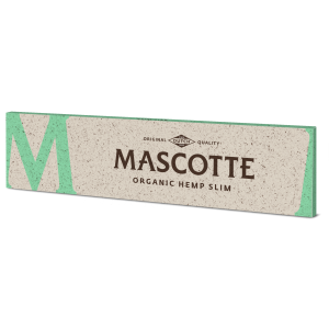 Papírky Mascotte King Size Slim Organic Hemp, bílé, konopné, 34 ks v balení