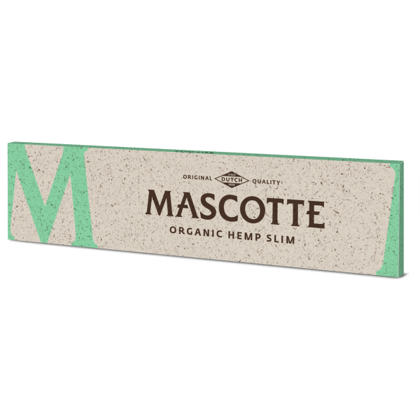 Papírky Mascotte King Size Slim Organic Hemp, bílé, konopné, 34 ks v balení