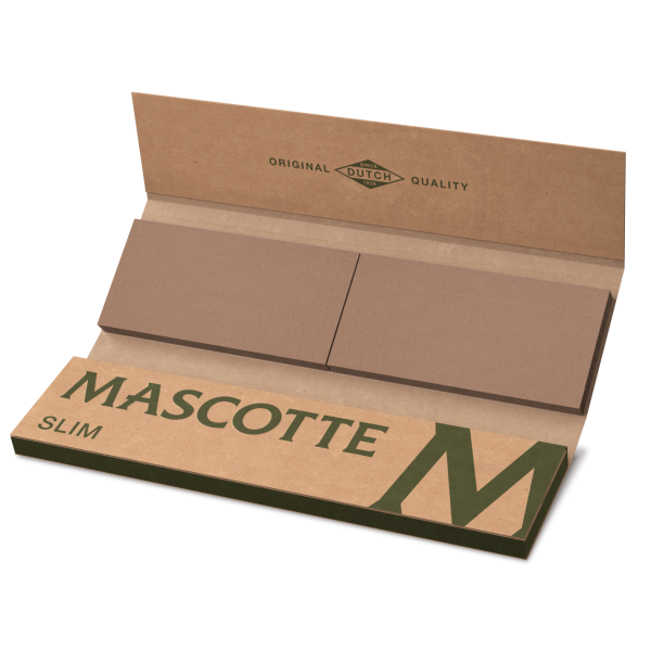 Set Mascotte  Brown - KSS papírky a filtry, 34 ks v balení, hnědé | box 26 ks