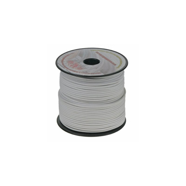 Kabel dvojlinka H05VV-F 2x1 mm bílá barva - 1m - doprodej