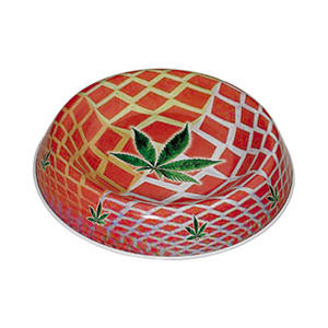 Kovový popelník Ganja Network, průměr 12cm
