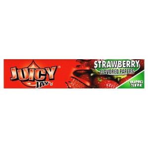 Papírky JUICY JAY'S King Size, Jahoda, 32 ks v balení