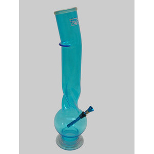 Bong Zooom Bubble Twist Bend 35cm - červený