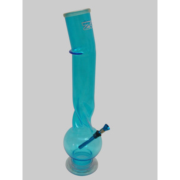 Bong Zooom Bubble Twist Bend 35cm - červený