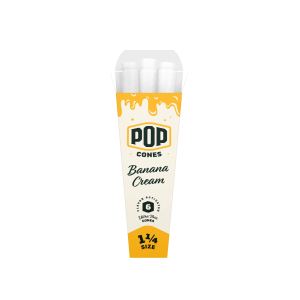 POP Cones 1 1/4 size, Banana Cream, 6 ks v balení