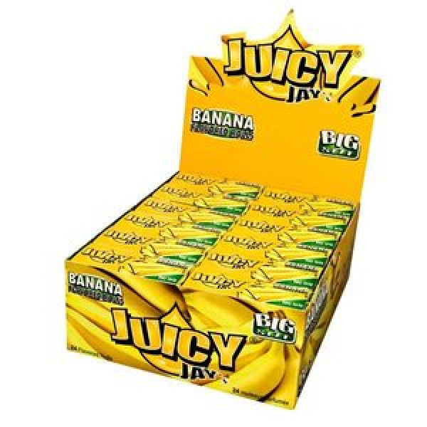 Papírky Juicy Jay's Rolls, Banán, 5m v balen |, box 24ks