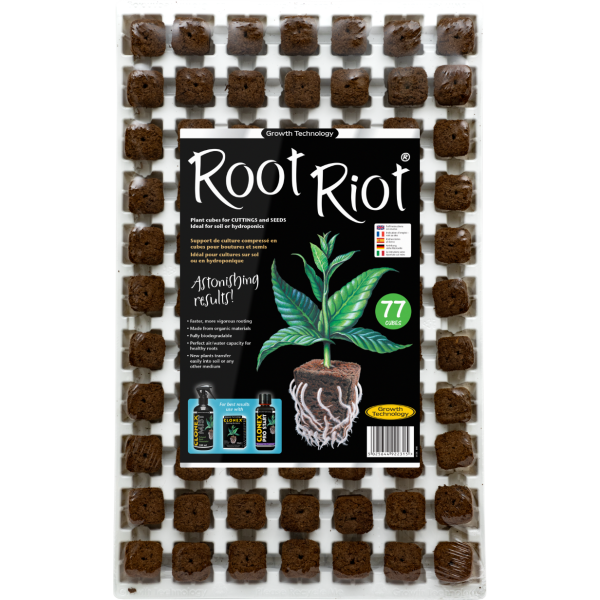 ROOT RIOT 77 Sponges Tray - sadbovací kostky vč. sadbovače
