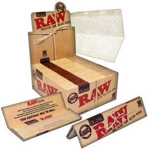 Papírky RAW ORGANIC King Size SLIM 32ks v balení | box 50ks