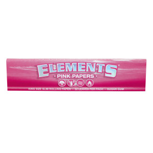 Papírky ELEMENTS PINK King Size, 32 ks v balení