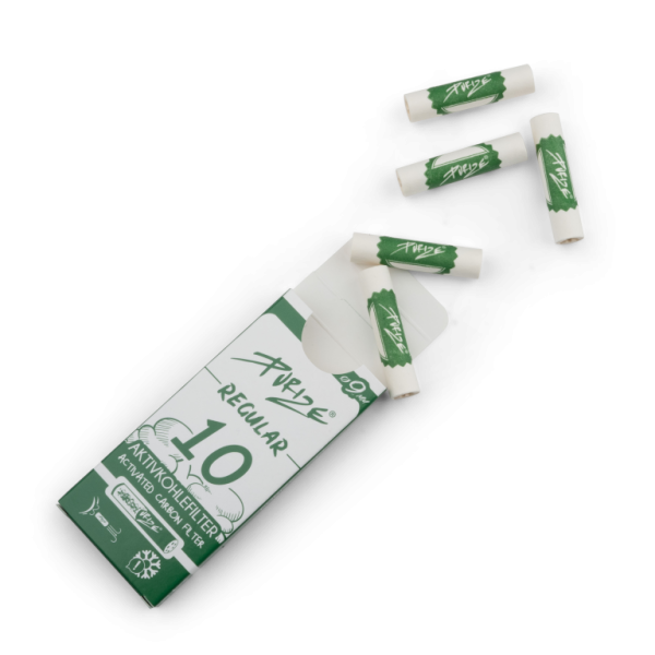 PURIZE® uhlíkové filtry - Regular Size, krabička 10 ks, bílá