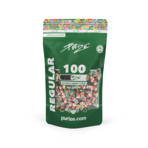 PURIZE® uhlíkové filtry - Regular Size, sáček 100 ks, duhová