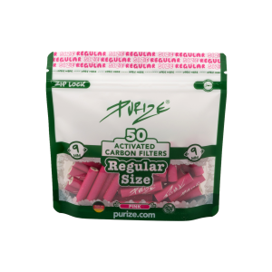 PURIZE® uhlíkové filtry - Regular Size, sáček 50 ks, růžová