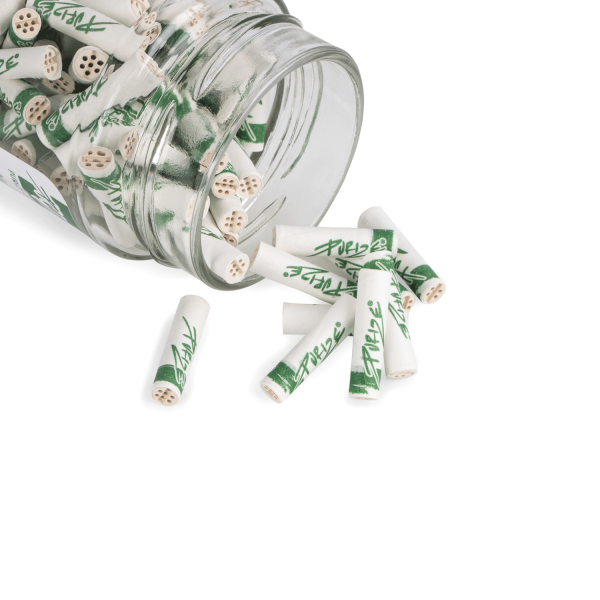 PURIZE® uhlíkové filtry - kónické XTRA Slim Size, dóza 120 ks, bílá | box 10 ks