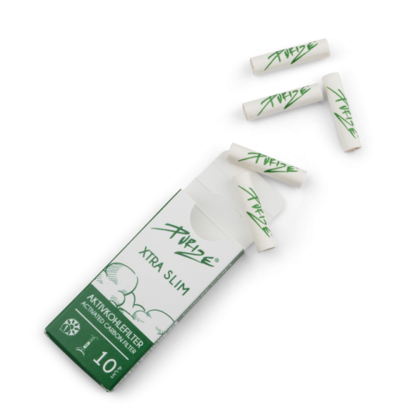 PURIZE® uhlíkové filtry - XTRA Slim Size, krabička 10 ks, bílá