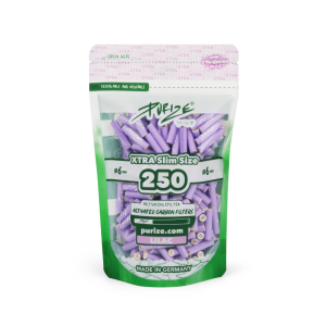 PURIZE® uhlíkové filtry - XTRA Slim Size, sáček 250 ks, fialová