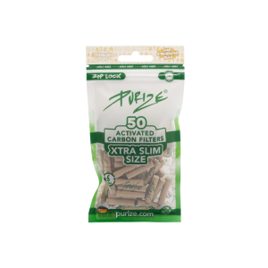 PURIZE® uhlíkové filtry - XTRA Slim Size, sáček 50 ks, organické