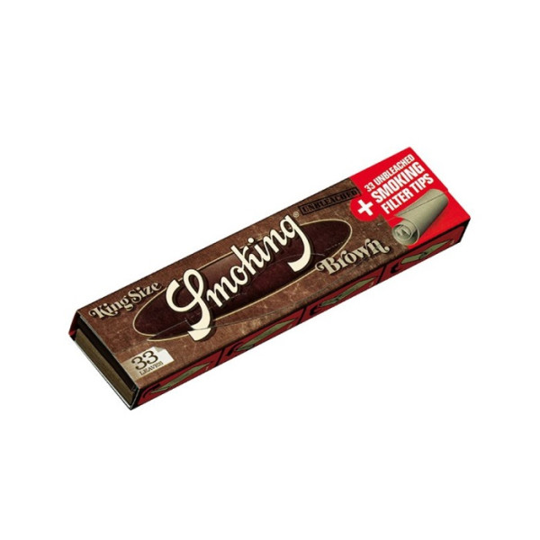 Papírky Smoking Brown King Size s filtry, 33 ks v balení | box 24 ks