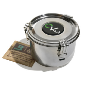 Boveda Cvault™ M - nerezová vzduchotěsná dóza, kapacita 28 g