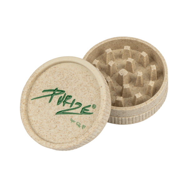 PURIZE® Organic Hemp Grinder - dvoudílná biologicky rozložitelná drtička, 1 ks