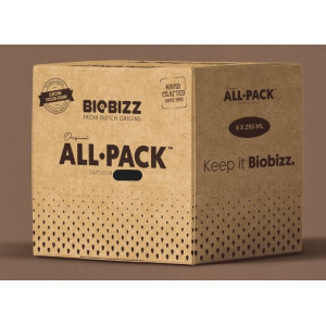 BioBizz All-Pack Outdoor 250ml, celkový objem 1,5L
