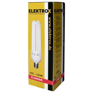 Úsporná CFL lampa ELEKTROX 125W, na květ