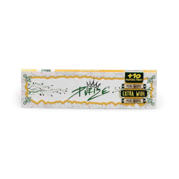 PURIZE® papírky King Size Wide, 42 ks v balení, nebělené