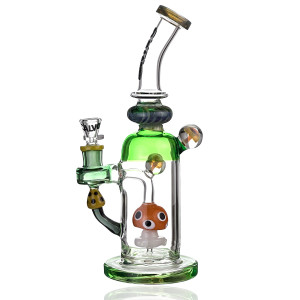 Skleněný rig CALVO Implossion Mushroom, 25 cm, zábrus 14 mm